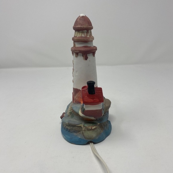 Vintage Beach Lighthouse Decor With Cord Switch Light Works Ocean Sea Deco - Picture 5 of 7